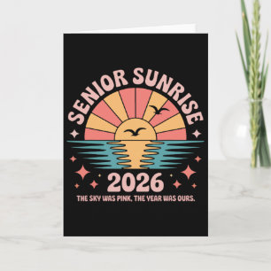 Vintage Senior Sunrise 2026 Absolventen von Cl Gra Karte
