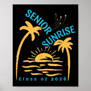 Vintage Senior Sunrise 2026 Absolventen von Cl Poster