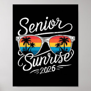 Vintage Senior Sunrise 2026 Absolventen von Cl Poster