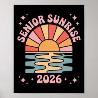 Vintage Senior Sunrise 2026 Absolventen von Cl Poster