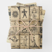 Vintage SEPI-Tarot-Karte Geschenkpapier Set (Beispiel)