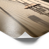 Vintage Sepia Brooklyn Bridge Fotodruck (Ecke)