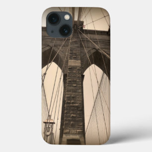 Vintage Sepia-Brooklyn-Brücke New York iPhone 13 Hülle