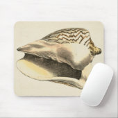 Vintage Sepia Conch-Muschel Mousepad (Mit Mouse)