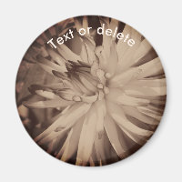 Vintage Sepia Dahlie Personalisiert