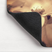 Vintage Sepia Dogwood-Blüten Blume Mousepad (Ecke)