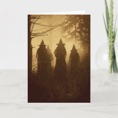 Vintage Sepia Hexen-jeden Anlaß Karte (Vorderseite)