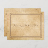 Vintage Sepia Poster Style UAWG Postkarte (Vorne/Hinten)