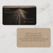 Vintage Sepia-Reise Visitenkarte (Vorne/Hinten)