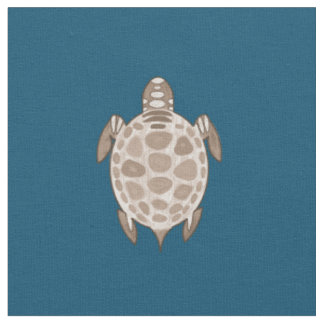Vintage-Sepia-Schildkröten-Muster Stoff