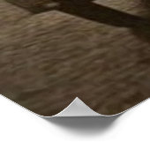 Vintage Sepia Szene 1930er Auto Fantasy 2 Poster (Ecke)