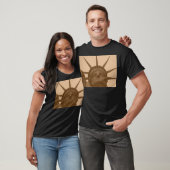 Vintage Sepia Tone Freiheitsstatue T-Shirt (Unisex)