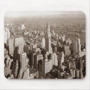 Vintage Sepia-Tönung New York Mousepad