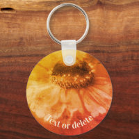 Vintage Sepia Zinnia-Blume Personalisiert