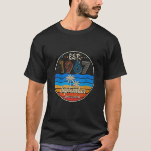 Vintage September 1967 55. Geburtstag Geboren 1967 T-Shirt