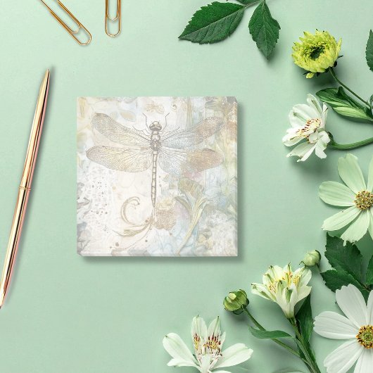 Vintage Serene Libelle Post-it Klebezettel