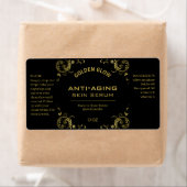 Vintage Serumschilder aus Schwarz und Gold (Insitu)