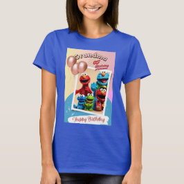 vintage sesame chracters tshirt for grandmother of