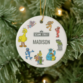 Vintage Sesame Street Characters Keramik Ornament
