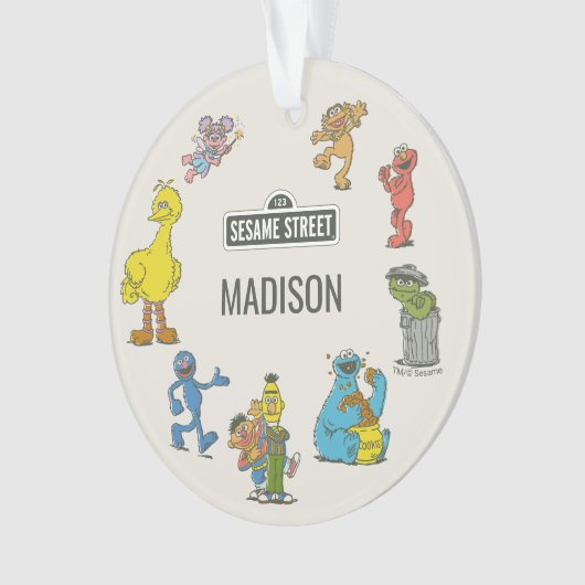 Vintage Sesame Street Characters Ornament (Vorderseite)