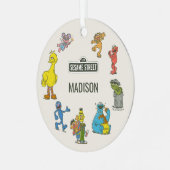 Vintage Sesame Street Characters Ornament Aus Metall (Vorderseite links)