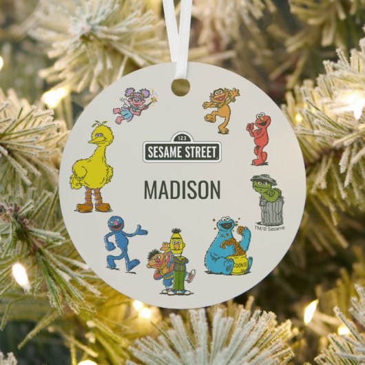 Vintage Sesame Street Characters Ornament Aus Metall (InSitu)