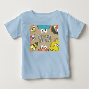 Vintage Sesamstraße Freunde Baby T-shirt
