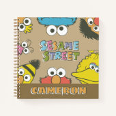Vintage Sesamstraße Freunde Notizblock (Vorderseite)