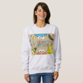 Vintage Sesamstraße Freunde Sweatshirt (Vorne ganz)