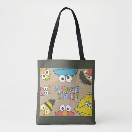 Vintage Sesamstraße-Freunde Tasche (Vorderseite)