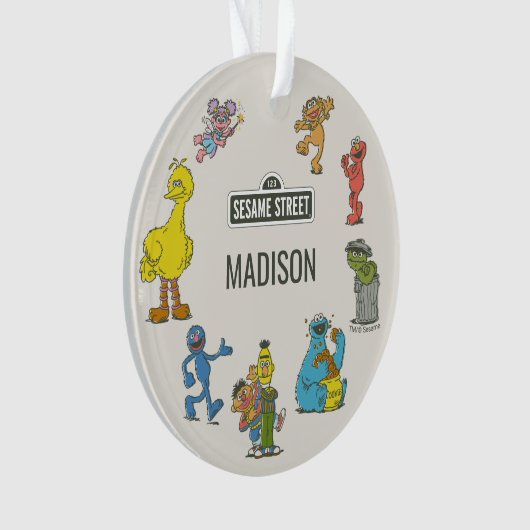 Vintage-Sesamstraßenfiguren Ornament (Vorderseite)
