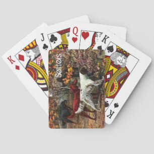 Vintage Setups Kartenspielen Spielkarten