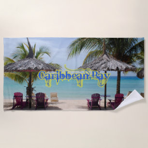 Vintage Seven Seas Karibik Urlaub Strandtuch