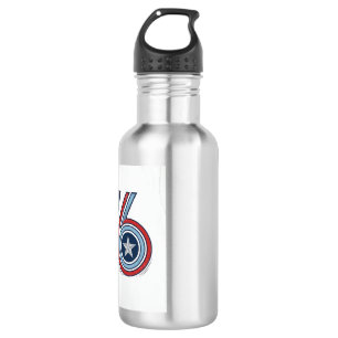 Vintage Seventeen 76 patriotisches Vektordesign fü Edelstahlflasche