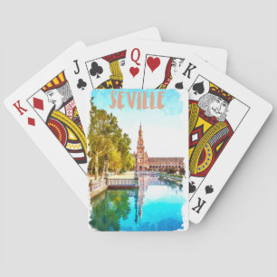 Vintage Sevilla Spanien Andalusien Spielkarten