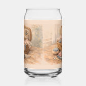 Vintage Sewing Basket Cottagecore Pastel Dosenglas (Rechts)