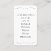 Vintage Sewing Machine Handcrafted By Visitenkarte (Rückseite)