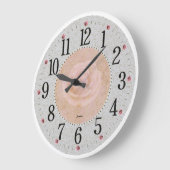 Vintage Shabby Chic Antique Große Wanduhr (Winkel)