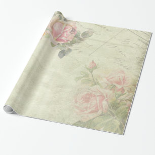 Vintage Shabby Chic Blumenstil 306 Geschenkpapier