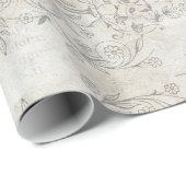 Vintage Shabby Chic Blumenstil 45 Geschenkpapier (Rolleneckpunkt)