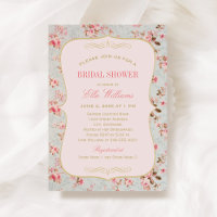 Vintage Shabby Chic Florale Hochzeitsdusche