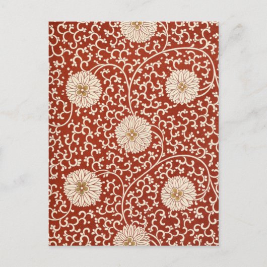 Vintage Shabby Chic Flowers Postkarte (Vorderseite)