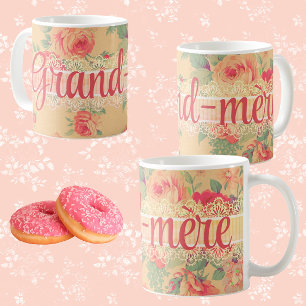 Vintage Shabby Chic personalisierte Großmutter-Tas Kaffeetasse