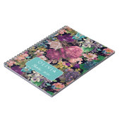 Vintage Shabby Chic Rosa Muster Notizblock (Linke Seite)