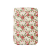Vintage Shabby Chic Rosenmuster Badematte (Vorderseite Vertikal)