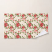 Vintage Shabby Chic Roses Pattern Badhandtuch Set (Handtuch)