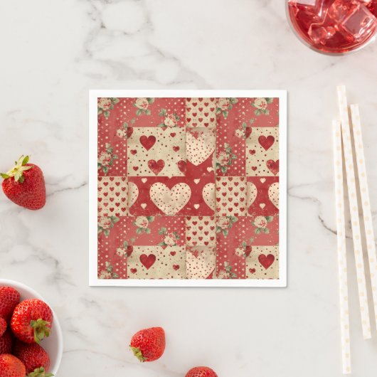 Vintage Shabby Chic Serviette (Beispiel)
