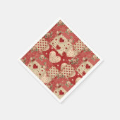 Vintage Shabby Chic Serviette (Ecke)