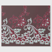 Vintage Shabby-Chic-Spitze Geschenkpapier (Flach)