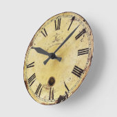 Vintage Shabby Chic-Wandklemme Runde Wanduhr (Winkel)